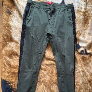 Alpha Industries Green Joggers with Black Accents